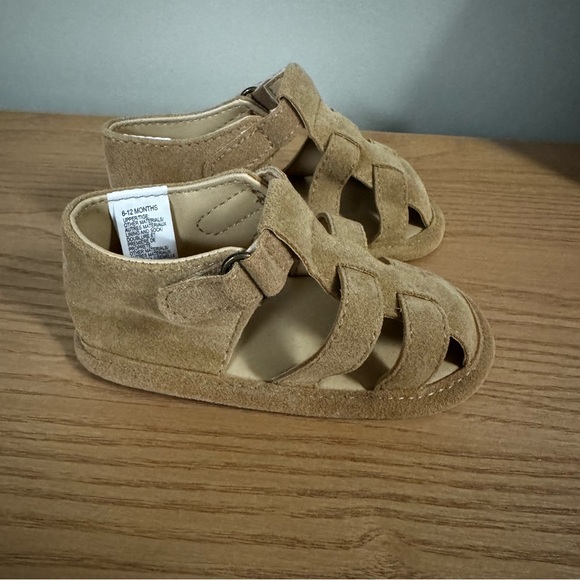 Janie and Jack Tan Sandals Size 6-12 Months - Picture 6 of 7